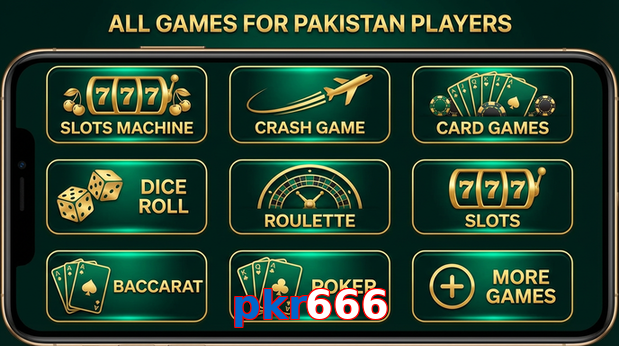 Main screen of Pkr666 games page for PK players